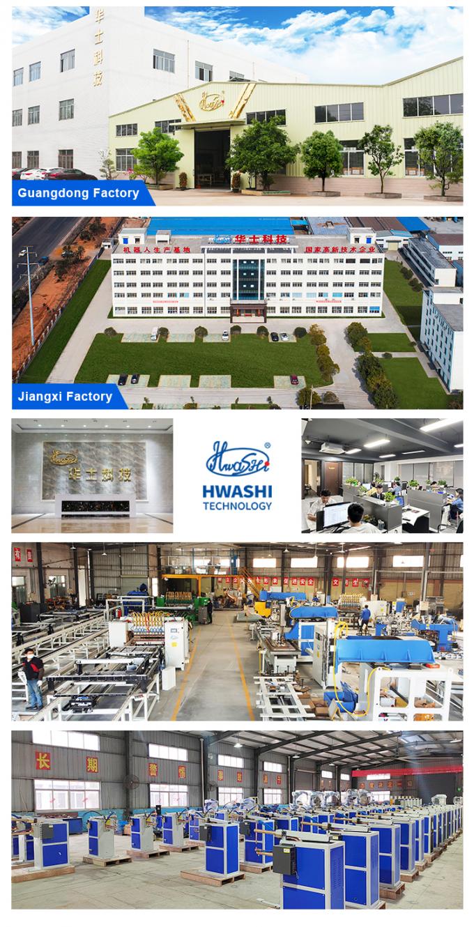 Saldatrice a punti di tipo mobile automatica multipunto con piastra per porta in lamiera inossidabile di sicurezza Hwashi 9