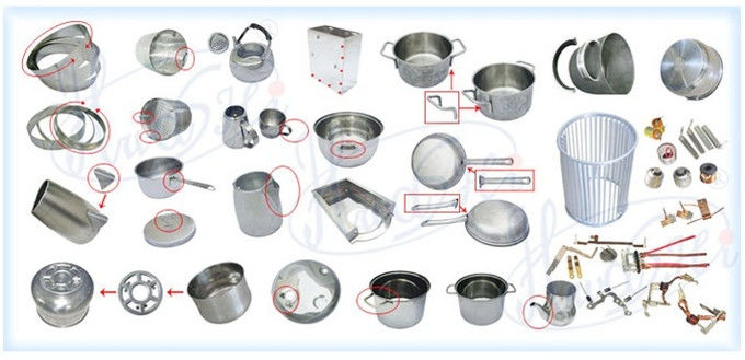 Fogli di alluminio ottone in acciaio inossidabile punto di saldatura macchina per manico di pentola di cucina