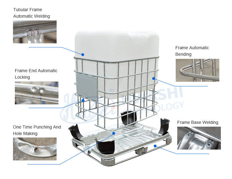 IBC Cage Base Frame Saldatura macchina per IBC 1000L cella in acciaio inossidabile