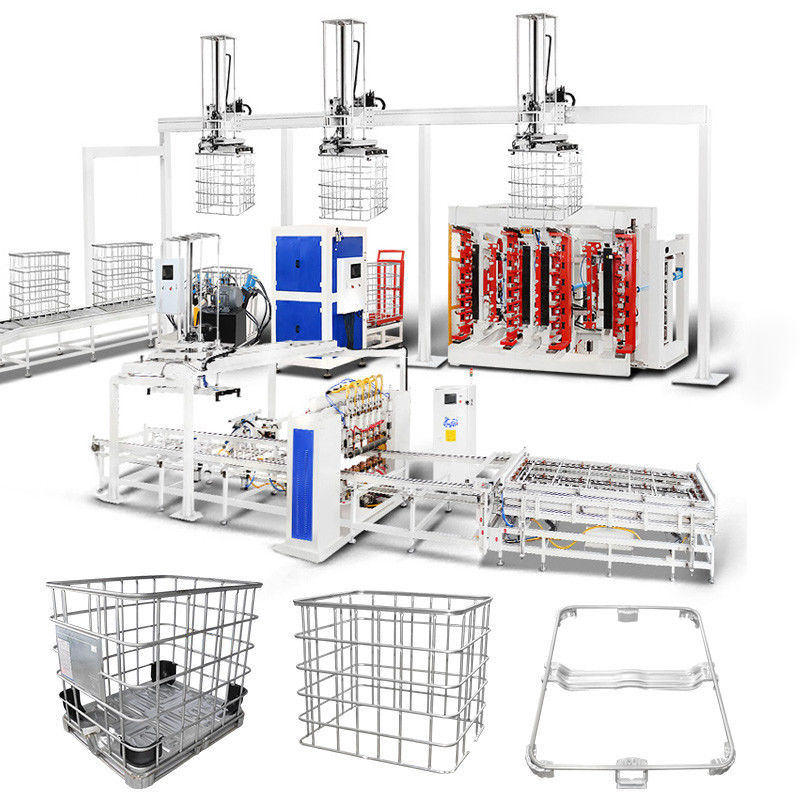 IBC Cage Frame Locking Machine per bloccare le estremità del telaio del tubo