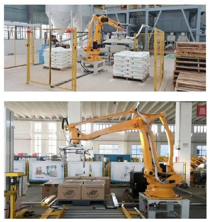 Robot di palettizzazione industriale con appoggiatore per sacchetti di sabbia sacchetti di cemento sacchetti di farina sacchetto palettizzatore
