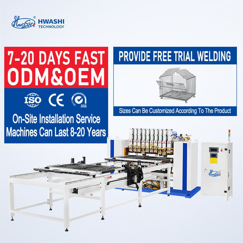 Macchina di saldatura a maglia di tipo cantilever con alimentatore a doppio strato lunghezza di saldatura efficace 3000 mm