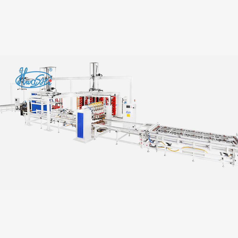Griglia IBC, linea di produzione IBC Cage Frame, doppia stazione Tubular Net Bending Machine
