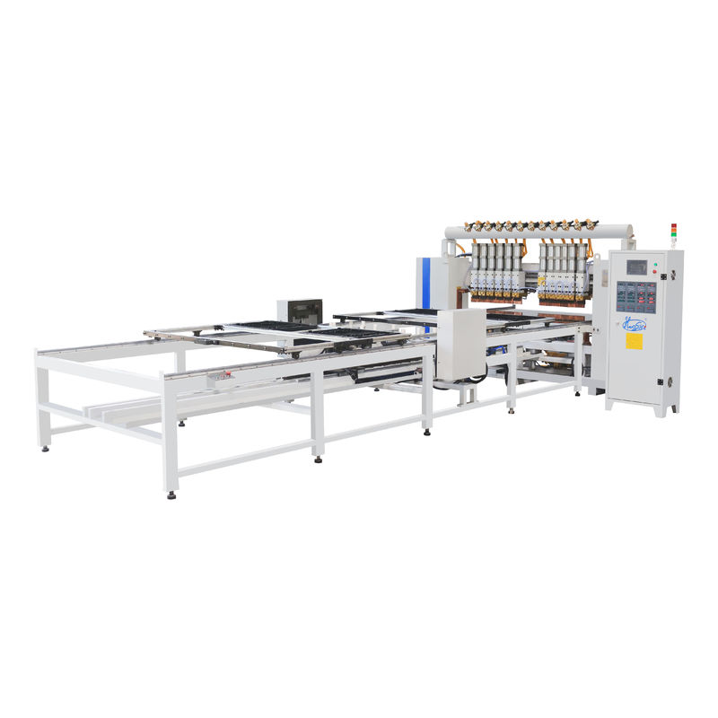 HWASHI attrezzature di saldatura galleria automatico stile multi-testa linea di saldatura a punti macchina per filo di maglia prodotto caldo fornito 2 - 8 mm