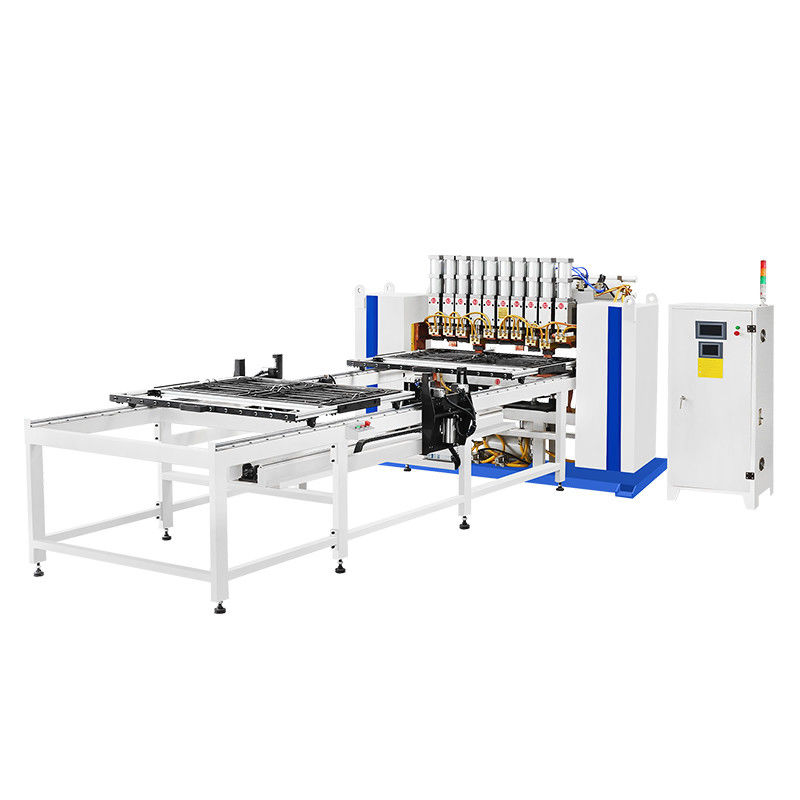 HWASHI attrezzature di saldatura galleria automatico stile multi-testa linea di saldatura a punti macchina per filo di maglia prodotto caldo fornito 2 - 8 mm
