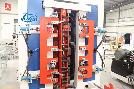 Hwashi IBC Cage Frame Automatic Welding Machine Linea di produzione Mesh Scarico Meccanico Arm Base Frame Welding Machine