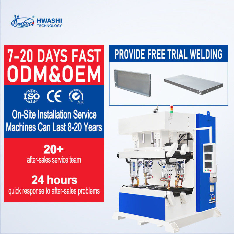 La macchina di saldatura in acciaio inossidabile è adatto per la saldatura di pannelli di porte in lamiera di metallo e altri prodotti