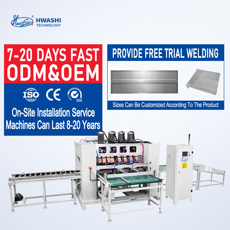 Saldatura con punta di elettrodo standard su macchina di saldatura in acciaio inossidabile per pannelli di porte in lamiera metallica