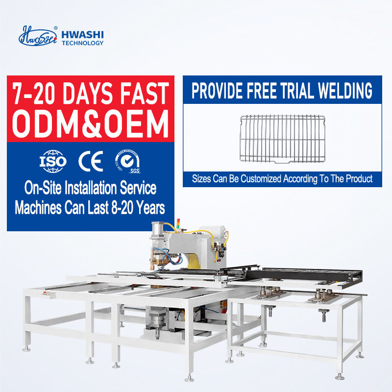 Saldatrice a punti multi-testa per pannelli porta Hwashi PLC Control 380V 2-fasi con spessore di saldatura 3+3mm