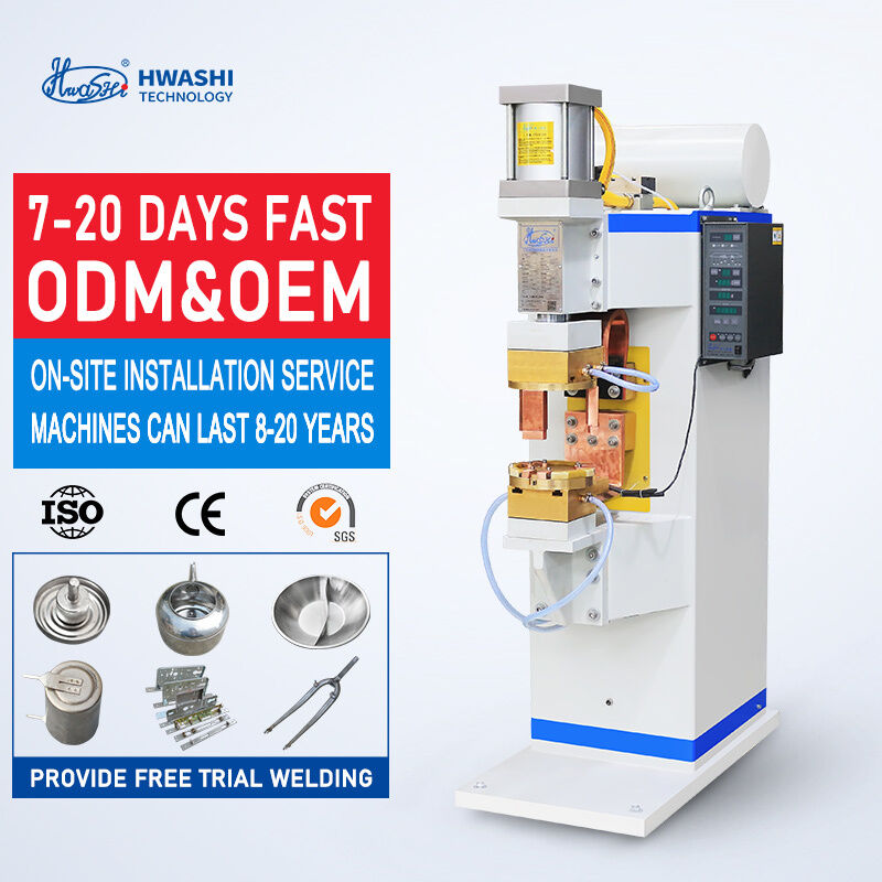 Saldatrice a punti a media frequenza con inverter HWASHI WL-MF-250K tipo verticale 75KVA per lamiere metalliche