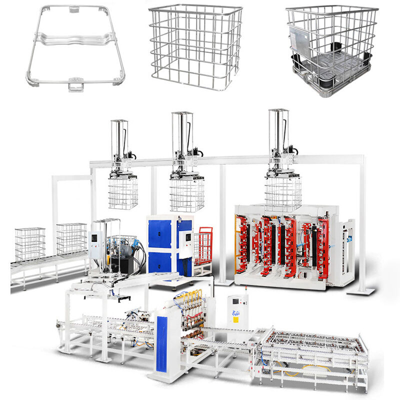 Efficienza di piegatura 20-25sec IBC Tote Cage Saldatura Voltaggio 380V Ottimizzato in base alle esigenze dei vostri prodotti