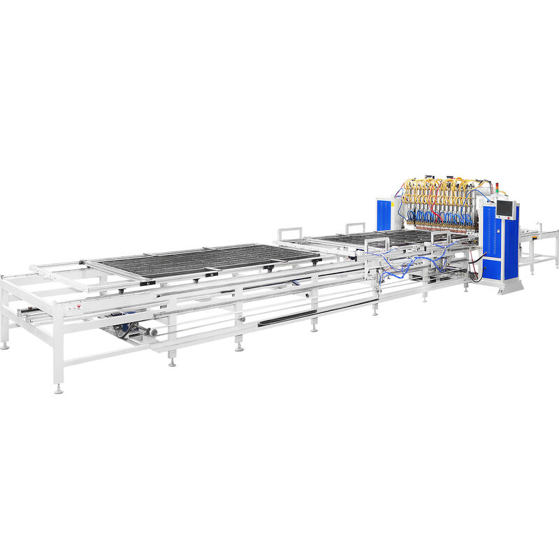 Saldatrice automatica per griglie di frigoriferi con alimentatore a doppio strato e sistema di alimentazione automatica a 10 elettrodi