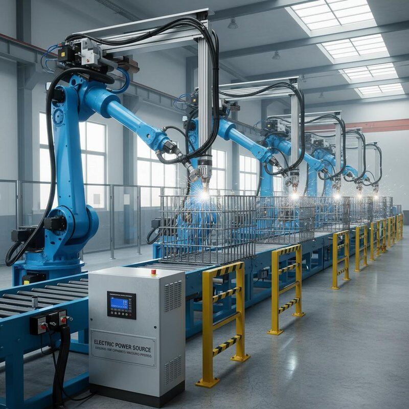 Electric Power Source IBC cage welding production line designed according to your products ensuring and welding process