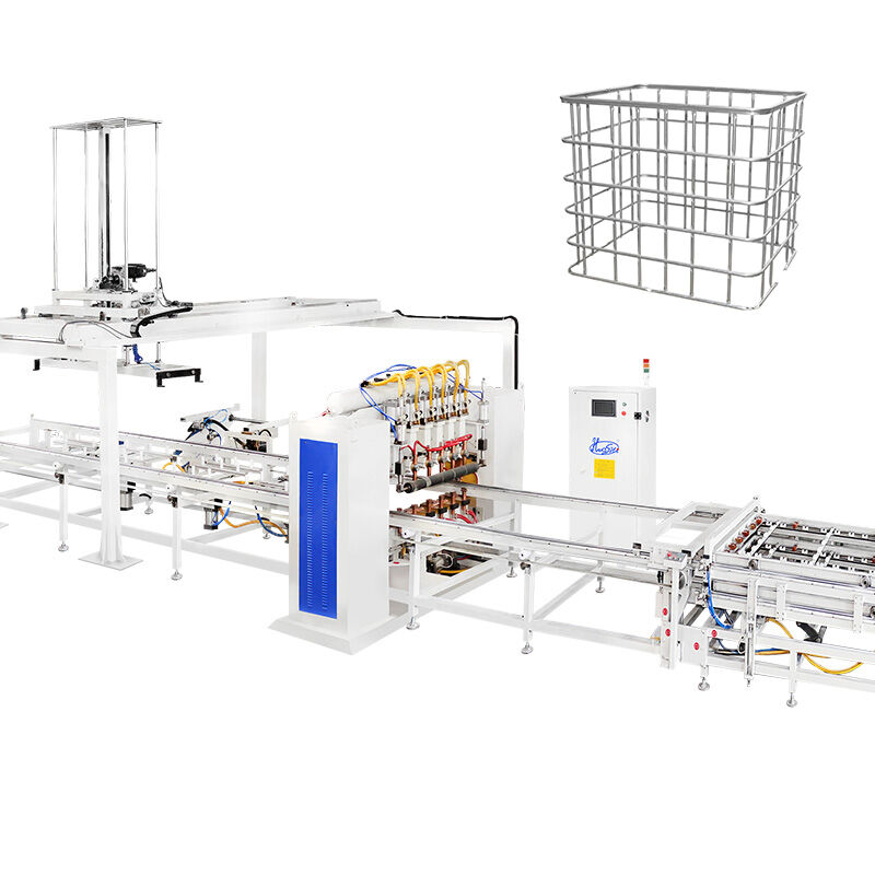 Efficienza di piegatura da 20 a 25 secondi Saldatrice per gabbie IBC con metodo di controllo PLC e tempo di prova di vibrazione da 0 a 1 ora